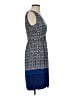 Max Studio Print Blue Casual Dress Size S - photo 4
