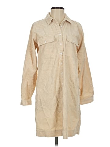 Madewell Corduroy Long-Sleeve Mini Shirtdress (view 1)
