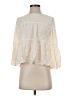 Madewell Ivory Tiered Button-Back Top Size XXS - photo 1