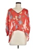 Audrey 3+1 Orange 3/4 Sleeve Blouse Size M (estimated) - photo 1