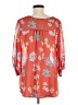 Audrey 3+1 Orange 3/4 Sleeve Blouse Size M (estimated) - photo 2