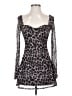 Shein Animal Print Gray Cocktail Dress Size 4 - photo 1