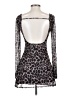 Shein Animal Print Gray Cocktail Dress Size 4 - photo 2