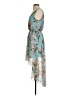 Forever 21 100% Polyester Floral Blue Teal Casual Dress Size S - photo 5