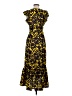 A.L.C. 100% Silk Animal Print Yellow Cocktail Dress Size 2 - photo 2