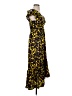 A.L.C. 100% Silk Animal Print Yellow Cocktail Dress Size 2 - photo 4