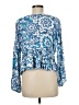O'Neill 100% Viscose Blue 3/4 Sleeve Blouse Size M - photo 2