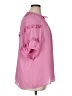 Rose + Olive 100% Polyester Pink Short Sleeve Blouse Size 1X - photo 4