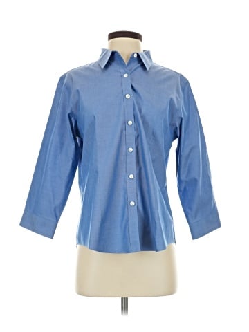 L.L.Bean 3/4 Sleeve Button-Down Shirt (view 1)