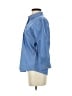 L.L.Bean 100% Cotton Blue 3/4 Sleeve Button-Down Shirt Size 0 - photo 5