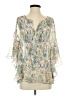 Sundance Silver 3/4 Sleeve Blouse Size XS - photo 1