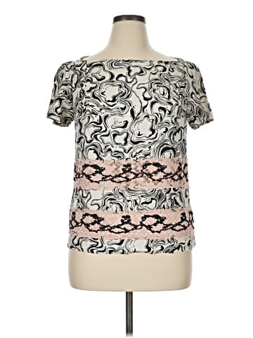 Diane von Furstenberg Short Sleeve Silk Top (view 1)