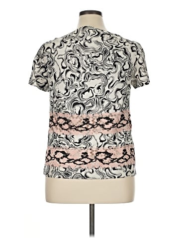 Diane von Furstenberg Short Sleeve Silk Top (view 2)