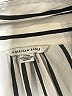 American Eagle Outfitters 100% Polyester Stripes Ivory Long Sleeve Blouse Size M - photo 7