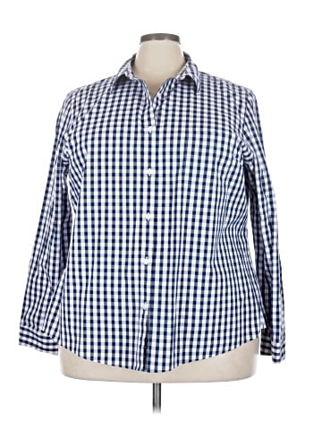 L.L.Bean 3/4 Sleeve Button-Down Shirt (view 1)