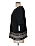Badgley Mischka 100% Polyester Black Short Sleeve Top Size 12 - photo 5