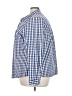 L.L.Bean 100% Cotton Checkered-gingham Blue 3/4 Sleeve Button-Down Shirt Size 3X - photo 5