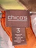 Chico's 100% Polyester Color Block Green 3/4 Sleeve Blouse Size 3X - photo 7