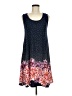SJS Print Blue Casual Dress Size M - photo 1