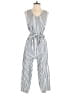 Universal Thread 100% Cotton Stripes White Jumpsuit Size XS - photo 1