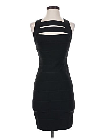 Herve Leger Double Front Strap Bandage Dress (view 1)