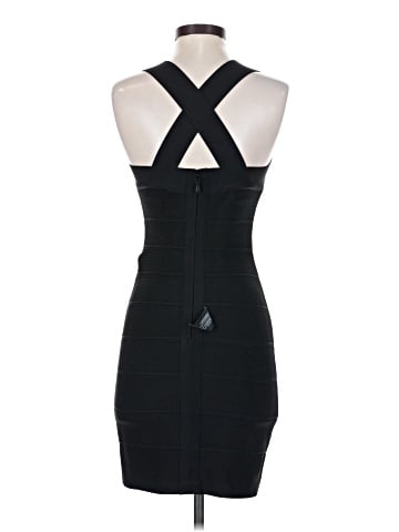 Herve Leger Double Front Strap Bandage Dress (view 2)