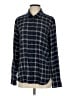 Treasure & Bond Plaid Blue Long Sleeve Button-Down Shirt Size XS - photo 1
