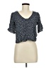Assorted Brands 100% Viscose Black Short Sleeve Top Size EU 38 / US 8 - photo 1