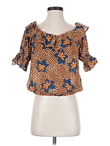 Porridge 3/4 Sleeve Blouse (view 1)