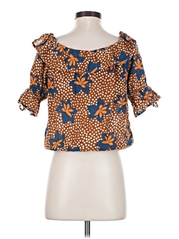 Porridge 3/4 Sleeve Blouse (view 2)