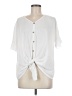 Joie Ivory Short Sleeve Blouse Size M - photo 1