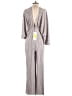 ROTATE 100% Polyester Stripes Gray Jumpsuit Size S - photo 2