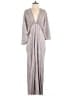 ROTATE 100% Polyester Stripes Gray Jumpsuit Size S - photo 1