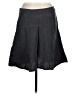 Athleta 100% Linen Solid Black Denim Skirt Size 6 (tall) - photo 2