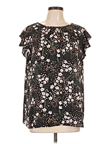 Ann Taylor LOFT Outlet Short Sleeve Blouse (view 1)