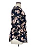 rue21 100% Polyester Floral Blue 3/4 Sleeve Blouse Size XL - photo 4