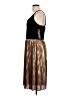 Luxology 100% Polyester Metallic Brown Cocktail Dress Size 10 - photo 5