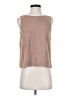 Paper Crown 100% Polyester Gold Sleeveless Top Size XXS (petite) - photo 1