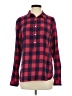 Gap Outlet Checkered-gingham Red Long Sleeve Button-Down Shirt Size S - photo 1