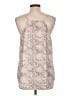 Ann Taylor LOFT 100% Polyester Tan Sleeveless Blouse Size L - photo 2