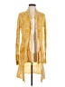 Sun & Shadow 100% Cotton Yellow Kimono Size M - photo 1