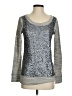 J.Crew Collection 100% Cotton Metallic Silver Pullover Sweater Size XS - photo 1