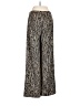 AB Studio Animal Print Gold Casual Pants Size S - photo 2