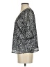 CeCe Animal Print Silver 3/4 Sleeve Blouse Size S - photo 5