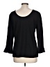 Talbots Black 3/4 Sleeve Top Size L - photo 2