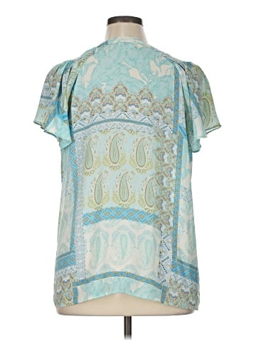 Rose + Olive Short Sleeve Blouse (view 2)