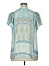 Rose + Olive Blue Short Sleeve Blouse Size 1X - photo 2