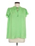 Maison d' Amelie 100% Polyester Green Short Sleeve Blouse Size M - photo 1