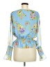 WAYF 100% Polyester Blue 3/4 Sleeve Blouse Size M - photo 2
