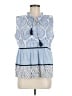 THML Blue Sleeveless Blouse Size M - photo 1